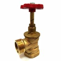 Вентиль пожежний запірний кутовий підсилений ДУ-25 тиск 1.6 МПа під ДППК